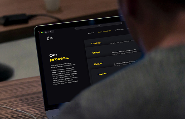 Brand messaging on website