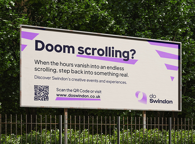 Do Swindon billboard messaging mockup
