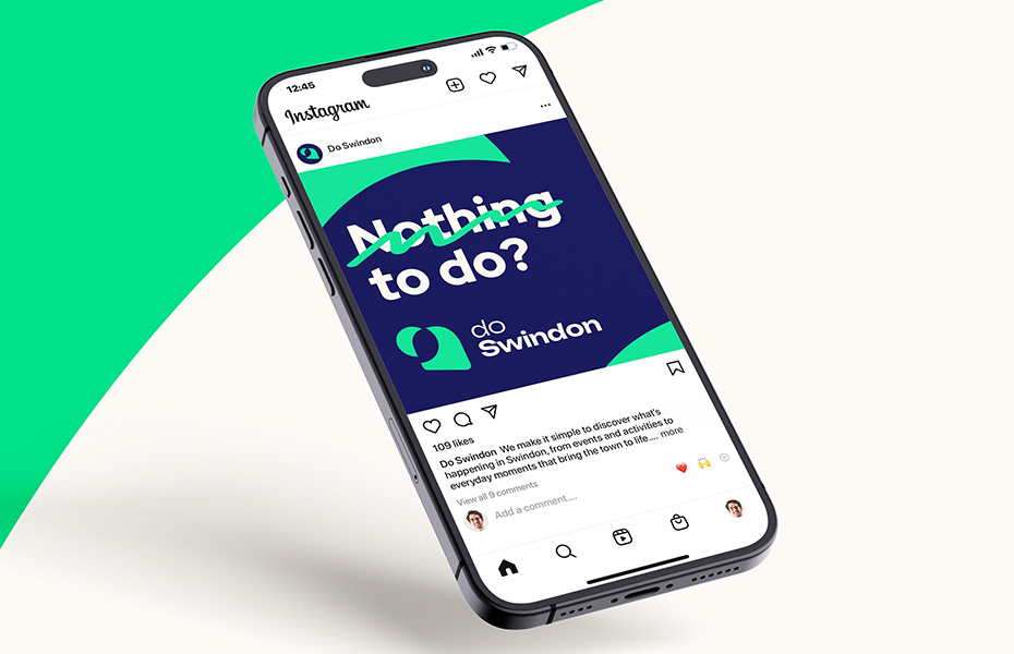 Social media mockup for Do Swindon