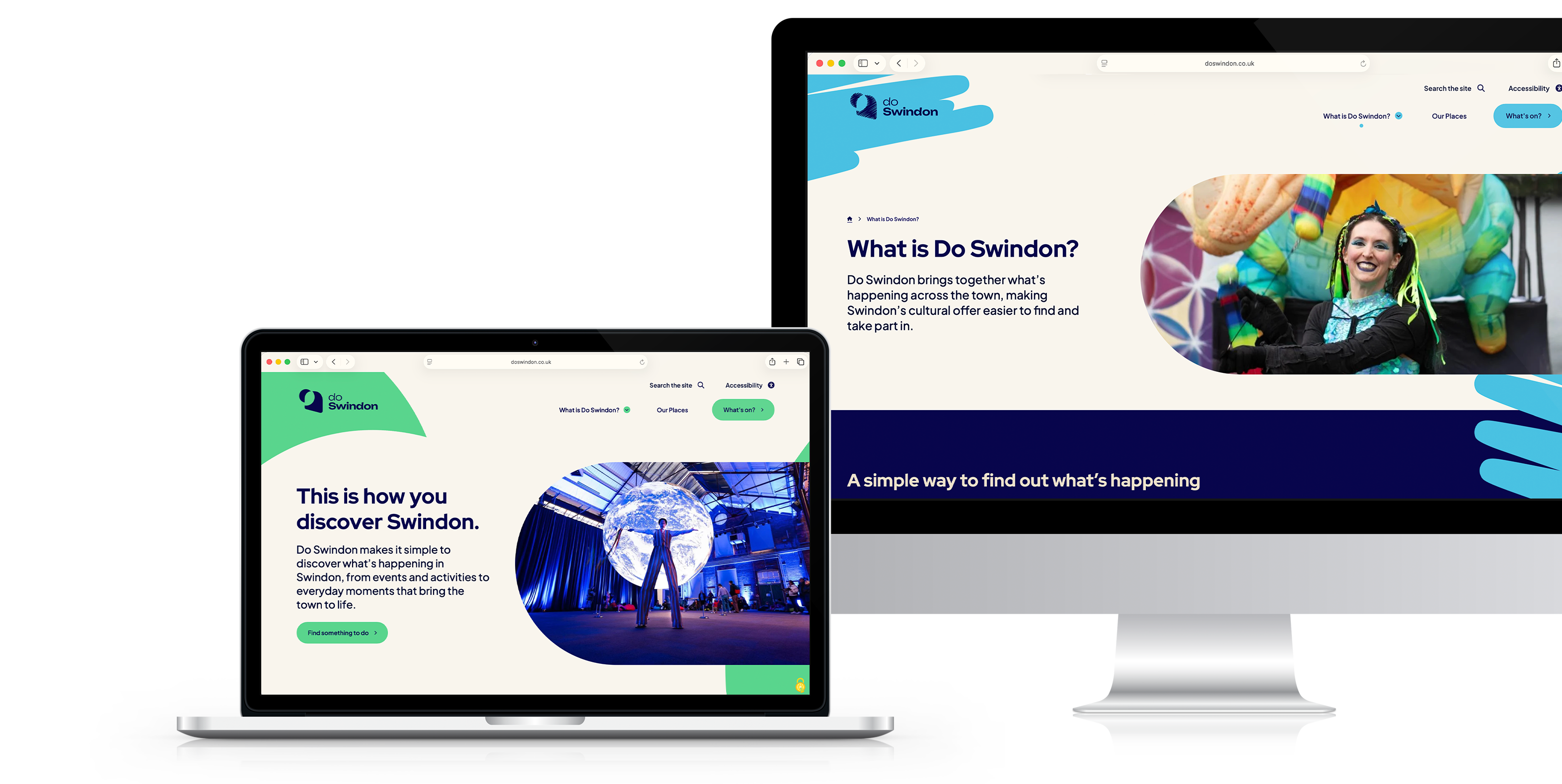 Do Swindon website mockup across different devices