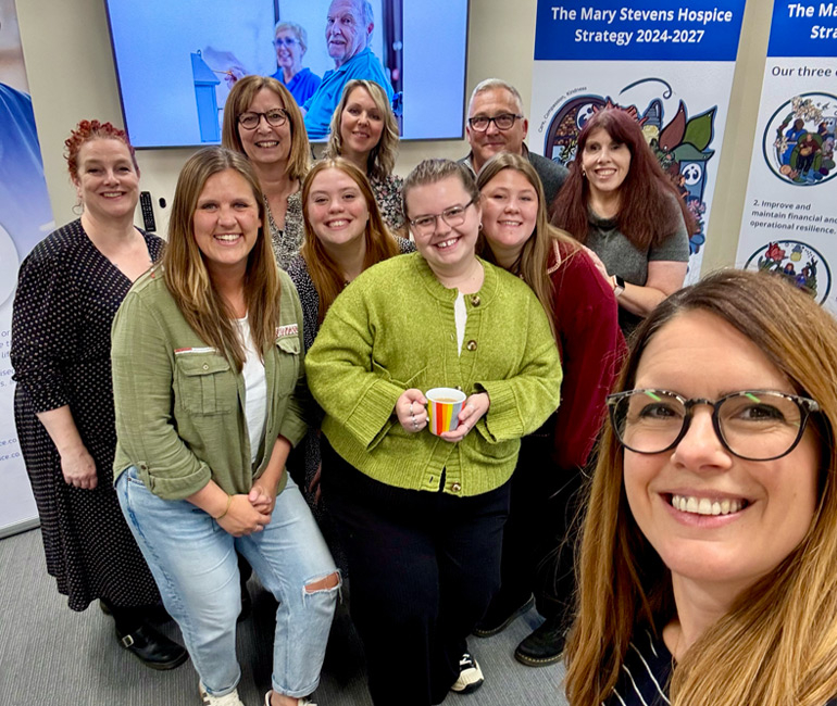 Carly, Elizabeth and the hospice team