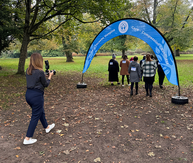 Photoshoot at the hospice