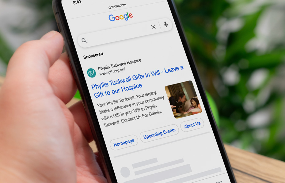 Google ad on mobile