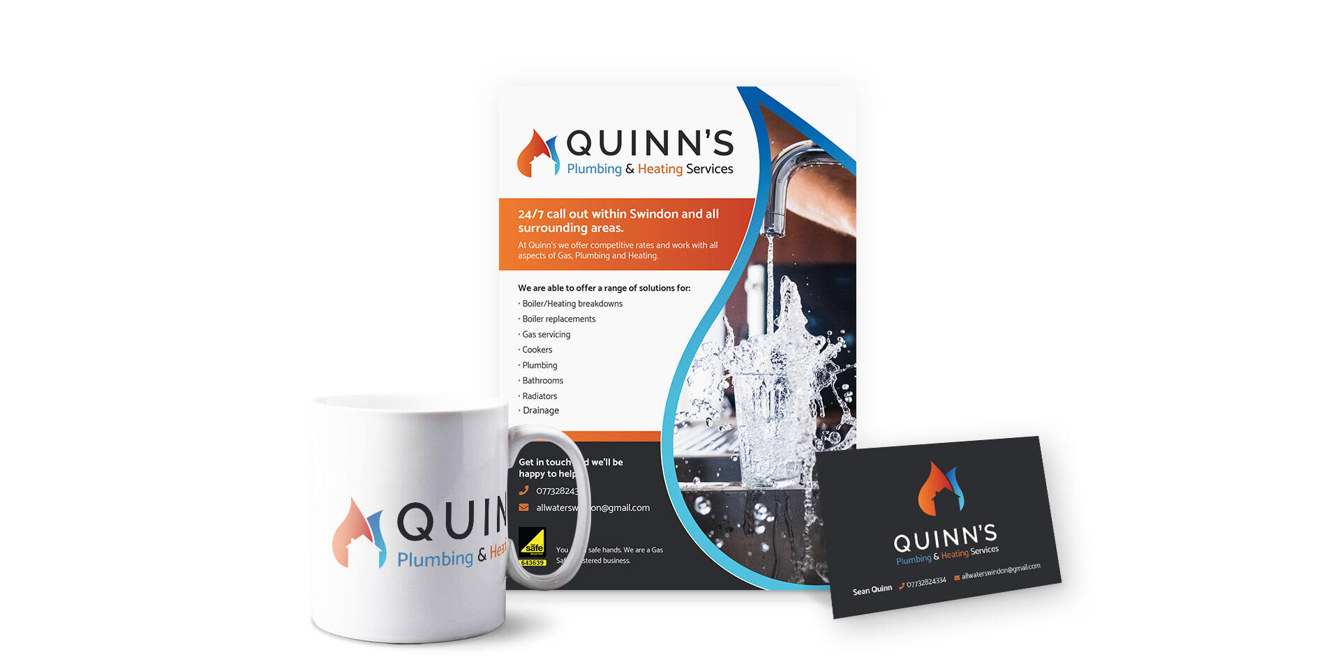 Logo and branding for Quinns