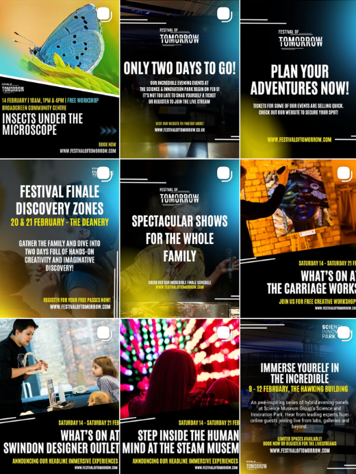festival of tomorrow social media posts instagram