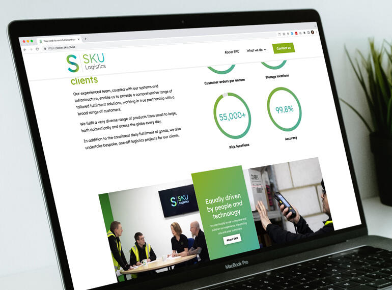 SKU website design