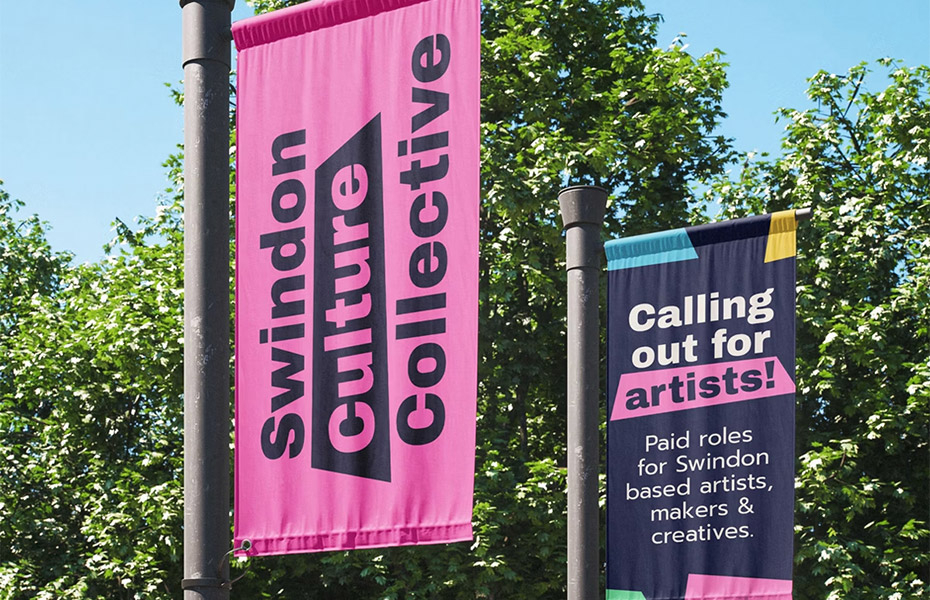 Outdoor branded flag design