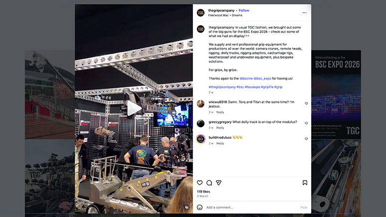 The Grip Company social media post instagram