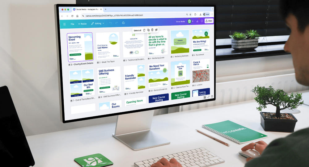 Willows Training social media assets
