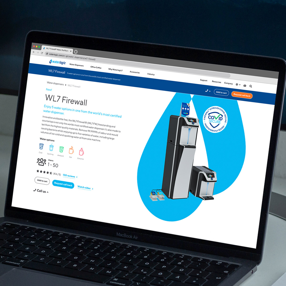 Website design for Waterlogic